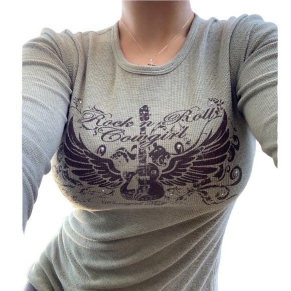 American Apparel Tops - Vintage American Apparel Medium Graphic Long Sleeve Top